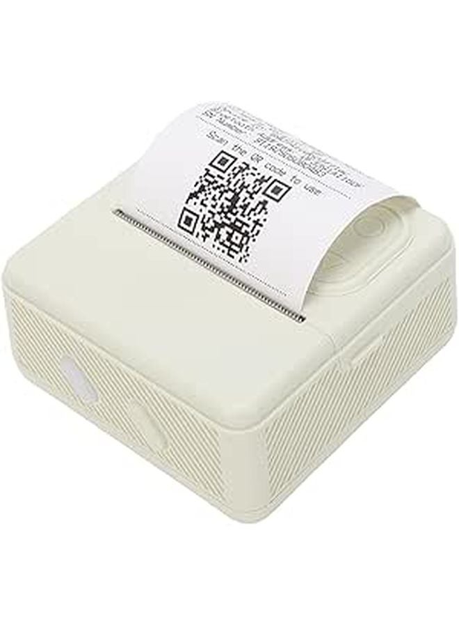 Mini Thermal Label Printer 57mm Portable For iOS DIY Journal Includes 6 Thermal Paper Rolls - Image 1