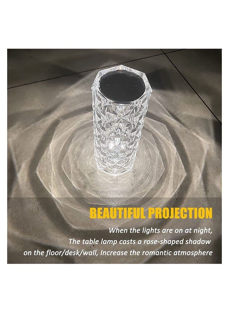 USB Rechargeable Table Touch And Remote Control Crystal Lamp - Image 4