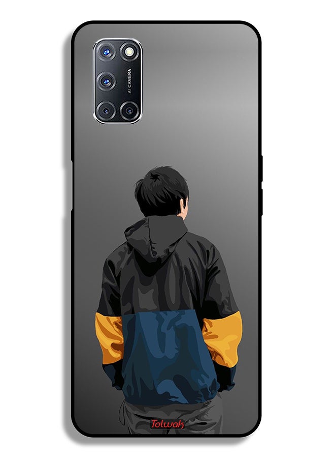 Tolwak غطاء حماية لهاتف أوبو A92 - فن بورتريه لصبي - Image 1