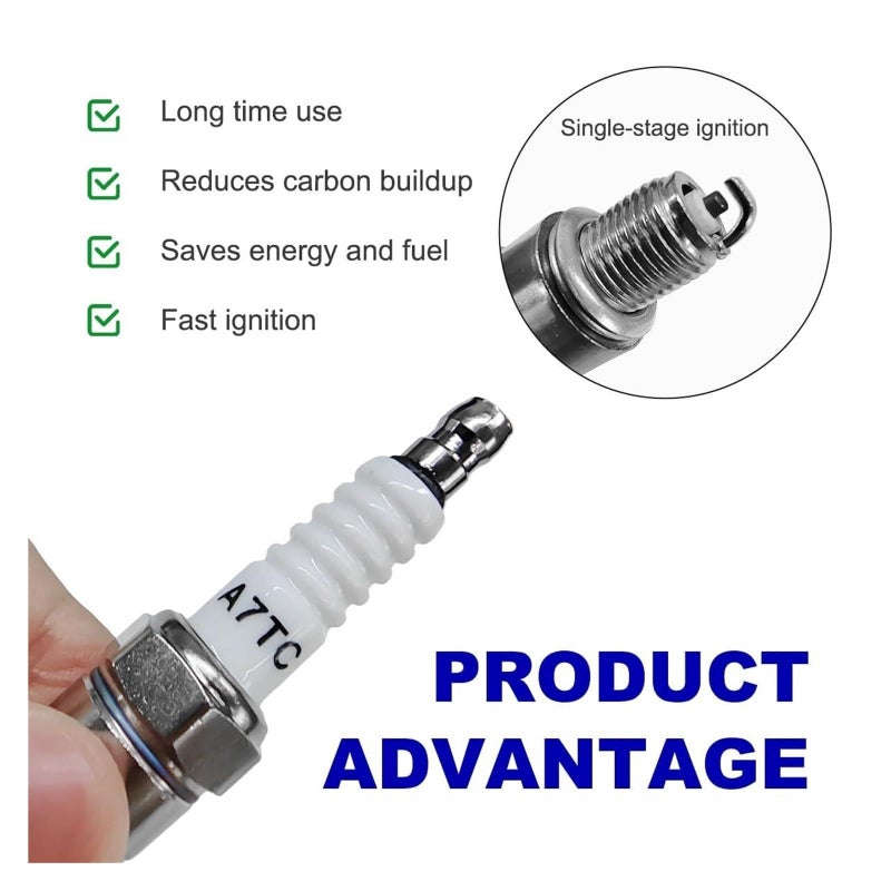 A7TC Spark Plug For GY6 50cc To 125cc ATV Scooter Dirt Bike Moped 1 Pcs - Image 4
