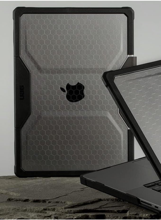 Urban Armor Gear - UAG Plyo Macbook Pro 14 inch Case (2021 - 2023) A2918 A2992 M3 / M3 Pro / M3 Max / M2 Pro / M2 Max / M1 Pro / M1 Max Rugged Mil Grade Protective Hard Shell Laptop Cover Translucent Clear - Ice - Image 1