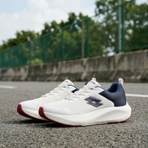Lotto Men Energex White Running Shoes - Image 2