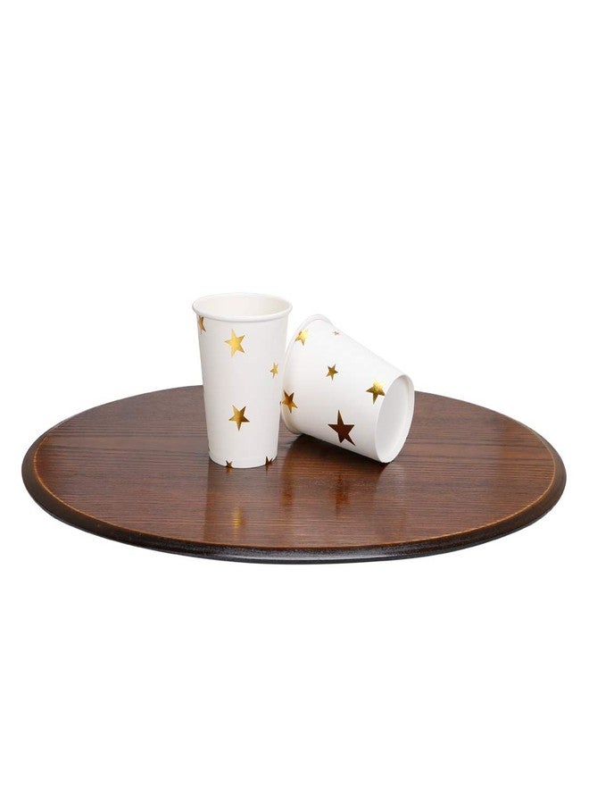 Geeklife Gold Stars Paper Cups,Sparkly Gold Foil Disposable Paper Cups 9oz for Wedding,Party,Cocktail and Anniversary Dinner - Image 5