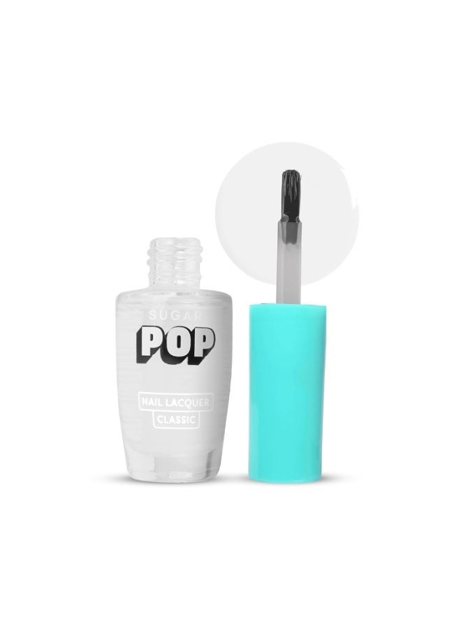 سكر بوب طلاء أظافر SUGAR POP، درجة 27 Crystal Clear (شفاف) | يجف خلال 45 ثانية | مقاوم للتشقق | لمسة نهائية لامعة | بريق عالٍ | طلاء أظافر للنساء، 10 مل - Image 1