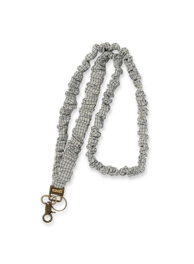 ANDI Neck Lanyard For Women - Scrunchie Cute Lanyard for Keys, Id Card Holder, Wallet - Aesthetic Long Lanyard (Pistachio Grid) - Image 1