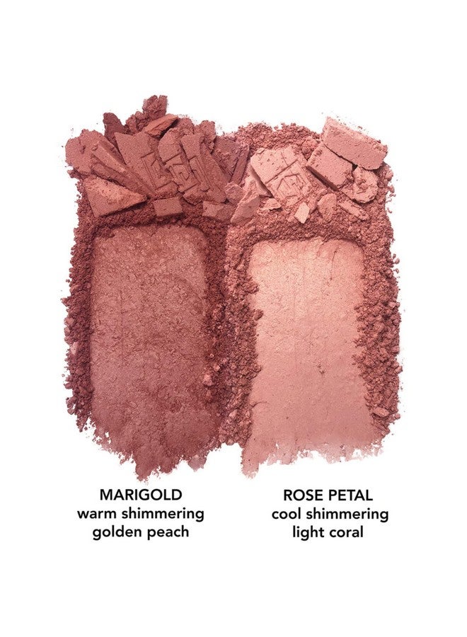 Jouer باقة أحمر خدود ديلوكس ميني 2 ظل لوحة أحمر خدود مسحوق عالي الصبغة توهج طبيعي مستحضرات تجميل فيتامين هـ خالية من التلك وبارابين وخالية من الغلوتين والقسوة - Image 3