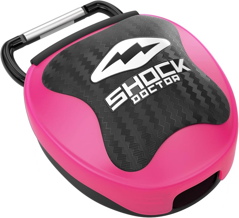 Shock Doctor Unisex Mouthguard Case - Heavy Duty Ventilated Design in Pink - Image 1