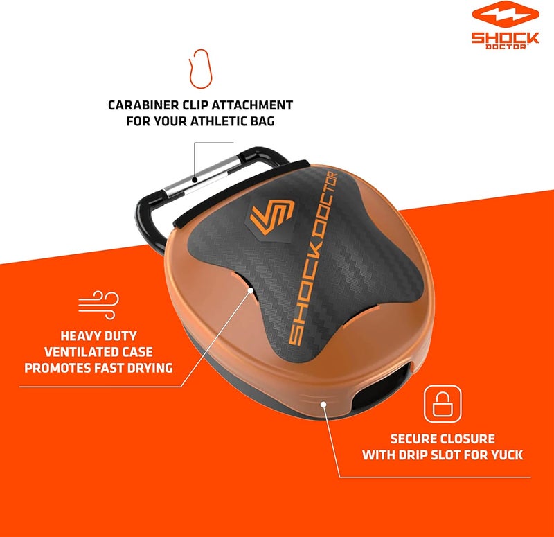 Shock Doctor Unisex Mouthguard Case - Heavy Duty Ventilated Design in Pink - Image 3