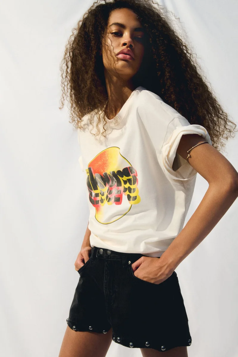 H&M Oversized printed T-shirt