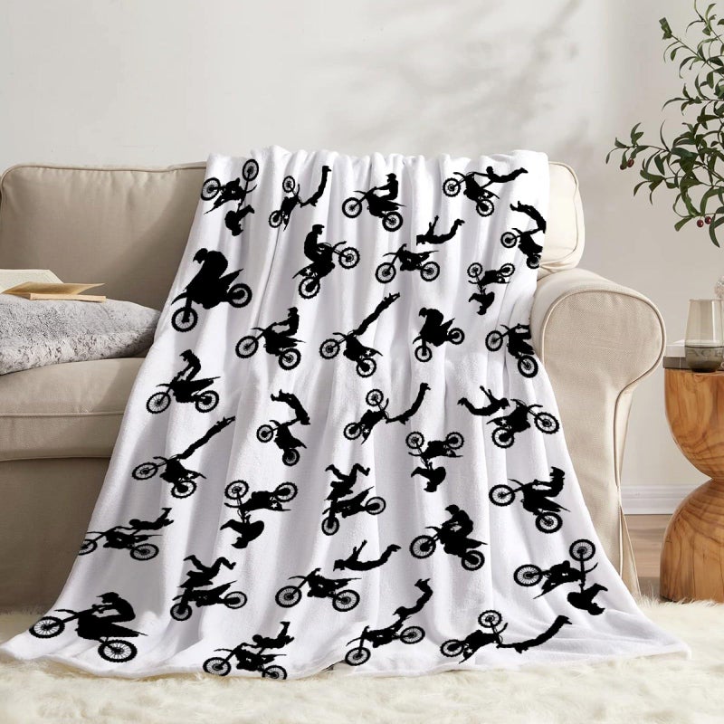 SUPERICH Motorcycles Dirt Bike Baby Blanket Gifts Super Soft Swaddle Newborn Cozy Baby Receiving Blanket Stroller Throw Blanket 40x30 in for Puppy - Image 2