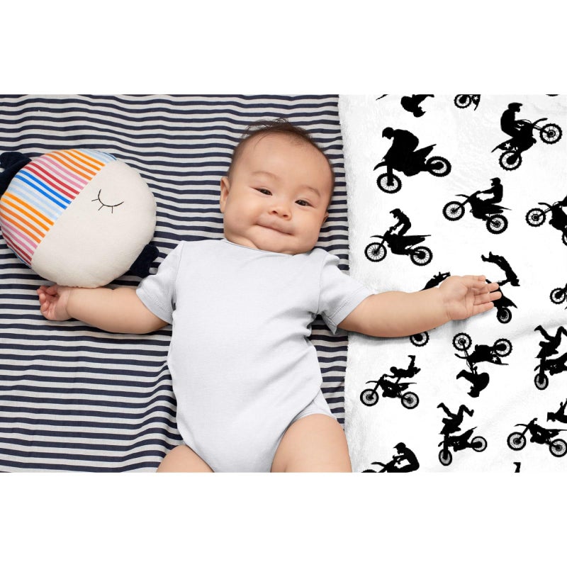 SUPERICH Motorcycles Dirt Bike Baby Blanket Gifts Super Soft Swaddle Newborn Cozy Baby Receiving Blanket Stroller Throw Blanket 40x30 in for Puppy - Image 5