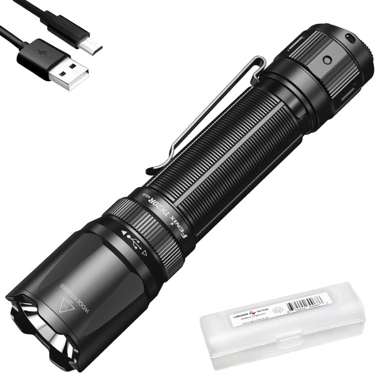Fenix TK20R v2.0 Rechargeable Tactical Flashlight, 3000 Lumen Long Throw USB-C Tac Light, with LumenTac Organizer - Image 1