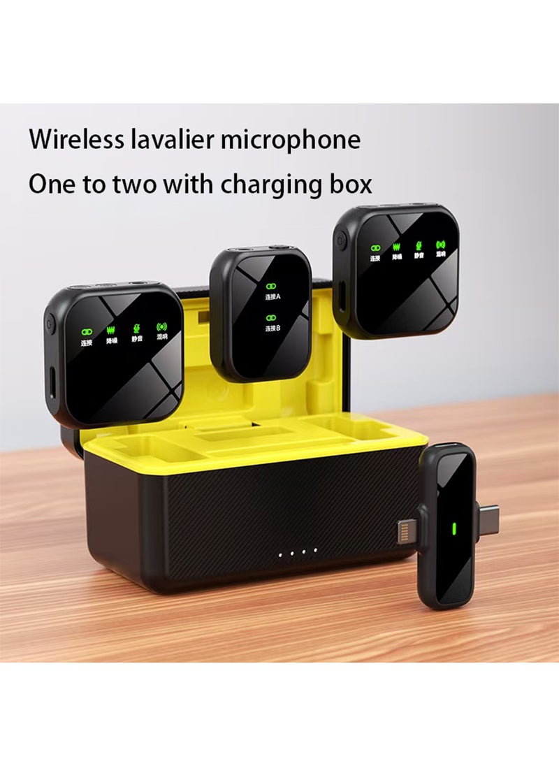 Generic K50 Wireless Lavalier Microphones, Mini Microphone for iPhone iPad Android Camera USB-C, Mini Mic with Mute/Reverb/Noise Reduction, Real time Monitoring for Video Recording, Vlog, YouTube  - Image 4