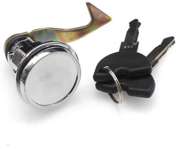 cheekyglo Motorcycle Tail Box Storage Lock, Metal Motorcycle Trunk Lock Modified Scooter Trim Tail Lock with 2 Keys for Motorcycles Scooters Electric Vehicles - Image 2