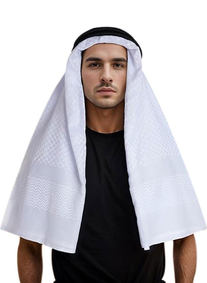 وهاواي Head Wrap Scarf Arabic Turban Tactical Desert Neck Headwear Wrap for Men Women, Arab Scarf 140X140cm - Image 4