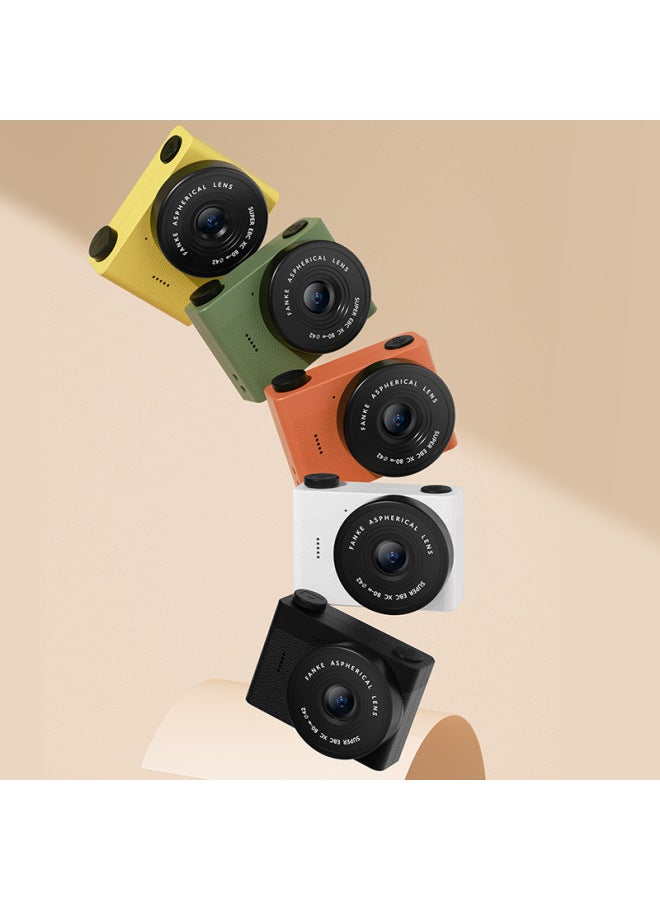 2024 Multi-function Student Camera Front And Rear Dual Camera Portable Pocket Camera Retro Mini Digital Camera-Color: +  + Sticker + Lanyard + Charging Cable - Image 4