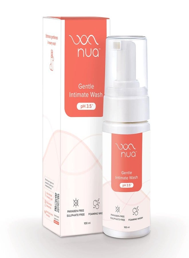 Nua Foaming Intimate Wash | Enriched with Aloe Vera and Lactic Acid | Toxin-free, Paraben-free and Sulphate-free | Anti-Bacterial and prevents infections | Prevents Dryness, Itchiness And Irritation | Balances pH | 100ml - Image 2