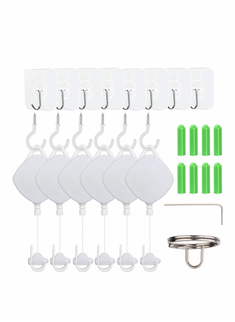 Y&D - VR Cable Management System,Retractable Ceiling Pulley System for Oculus,for Meta Quest,for Quest 2/Rift/Rift S,for HTC Vive,for Vive Pro,for Valve Index Link Accessories-6PCS - Image 1