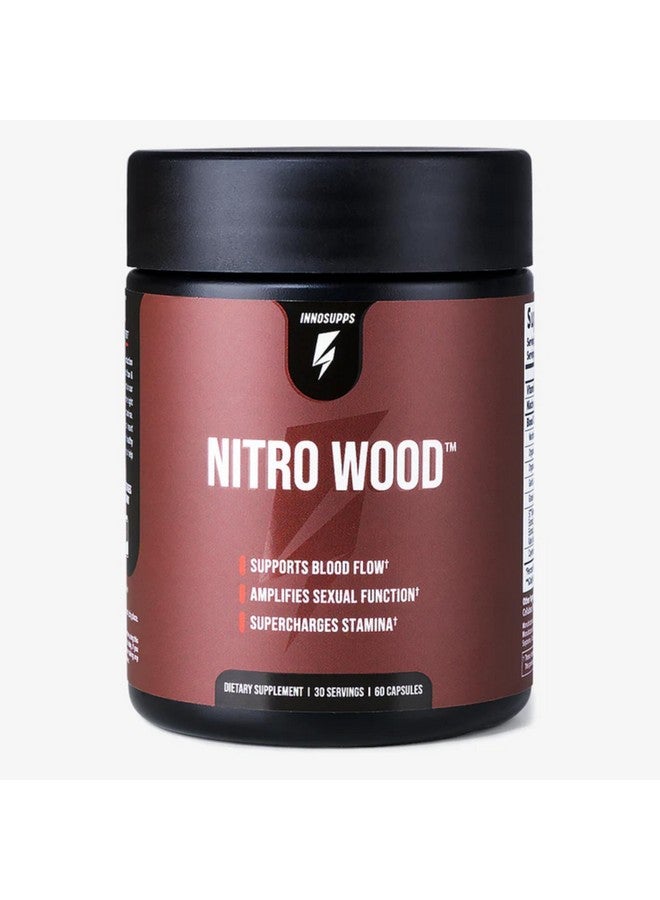 InnoSupps Nitro Wood - Supports Healthy Blood Flow | Nitric Oxide Supplement | Natural Immune Support | (60 Vegetarian Capsules) - Image 1