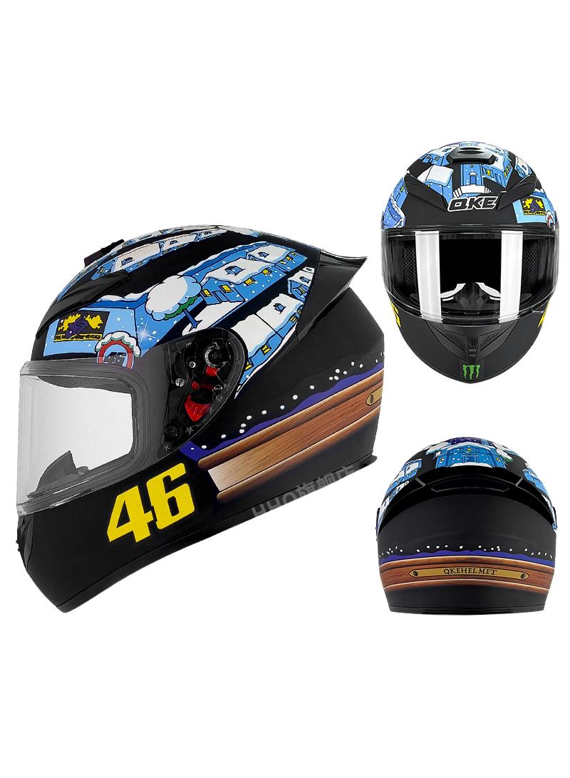 general Full Face Motorbike Helmet Motorcycle Adult Rider Biker Sports Crash Helmet - Image 1