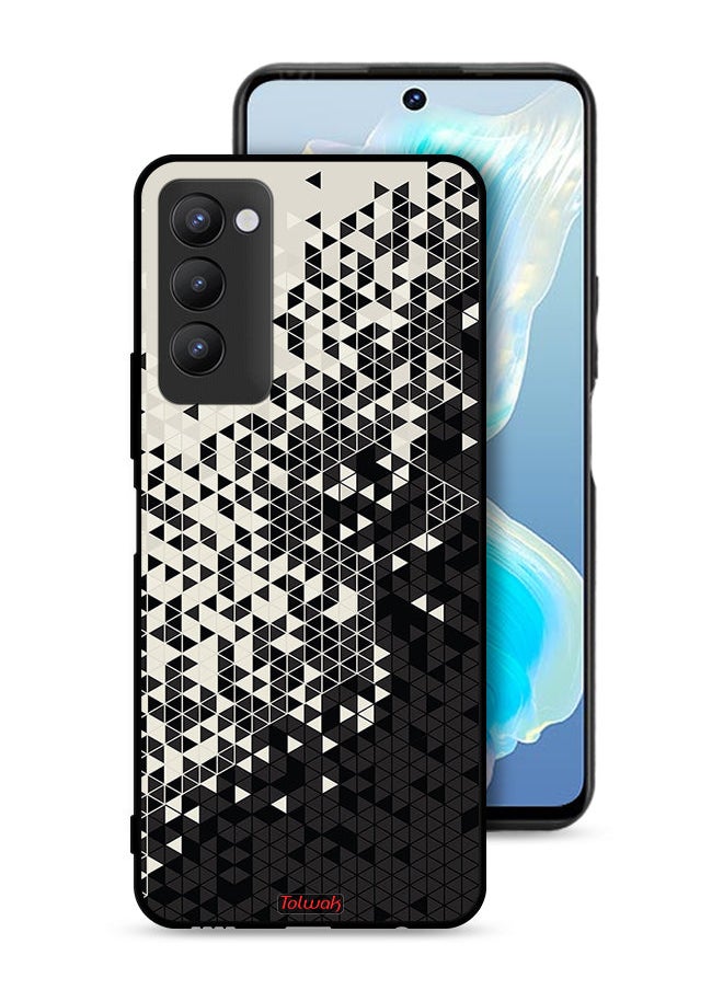Tolwak Tecno Camon 18P Protective Case Cover Pattern Digital Art Triangle  - Image 1