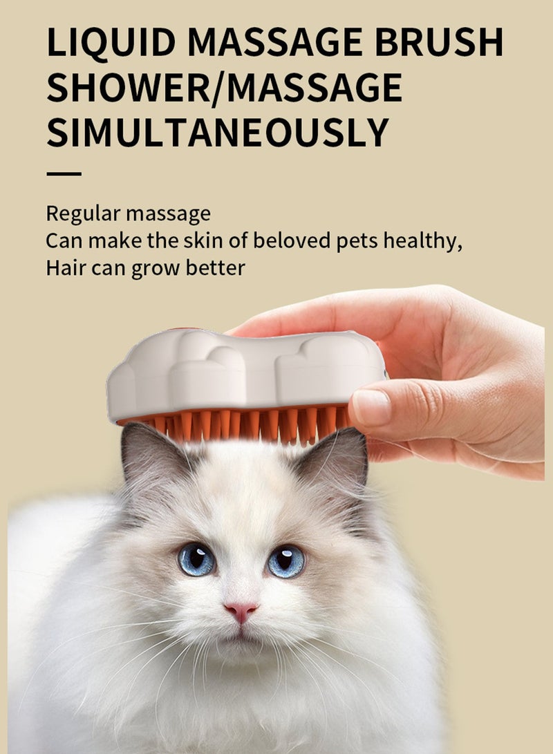 Pet USB Electric Spray Massage Comb, Cat Anti-Fly Hair Cleaning Massage Three-In-One Comb - Image 3