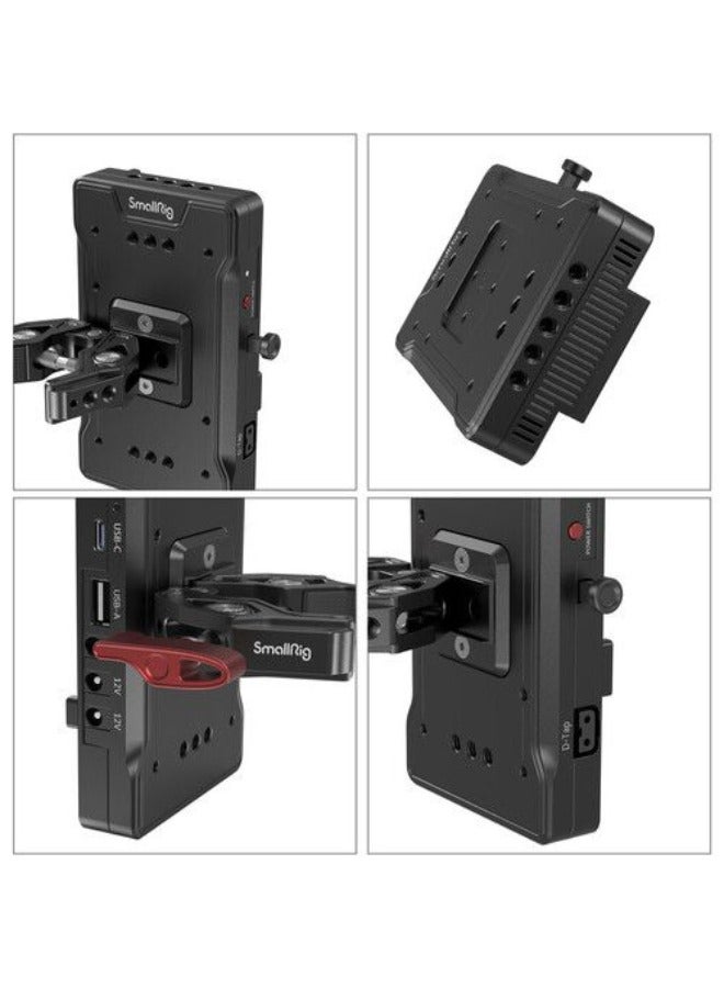 SmallRig V-Mount Battery Adapter Plate with Crab-Shaped Clamp 3202
