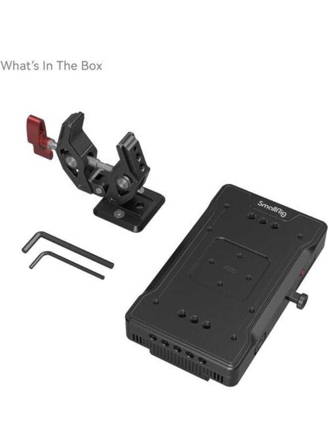 SmallRig V-Mount Battery Adapter Plate with Crab-Shaped Clamp 3202