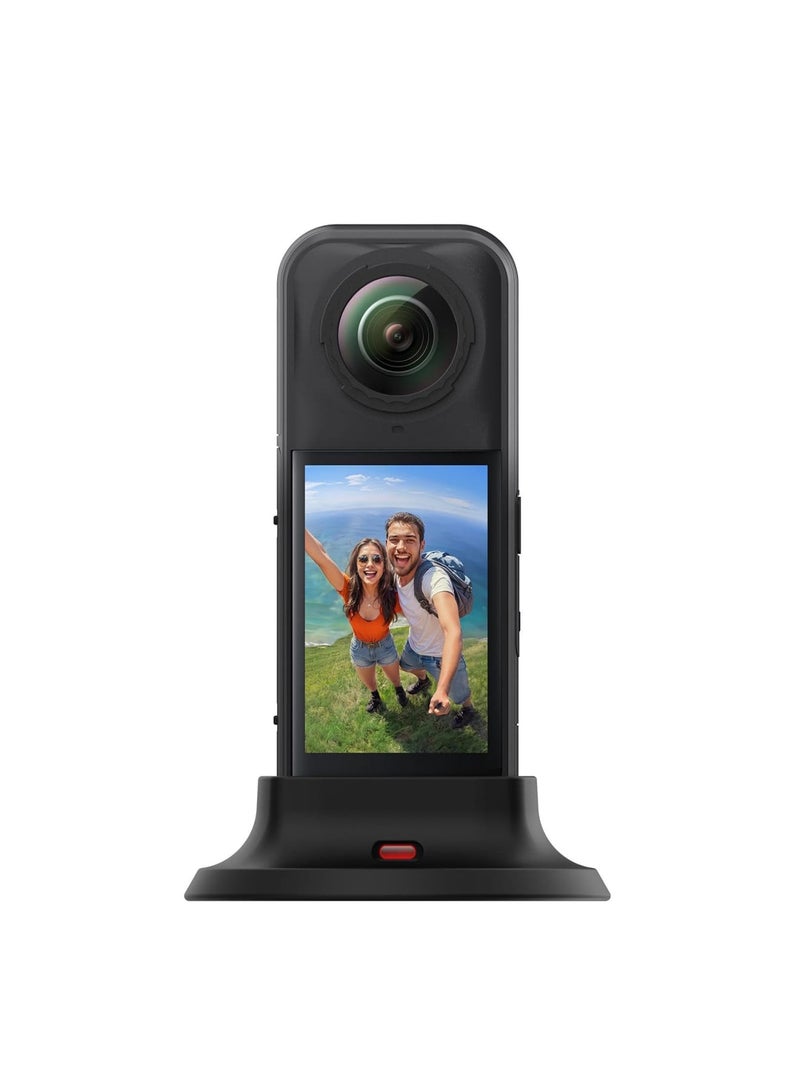 SYOSI Camera Mount Stand Base for Insta360 X5, Silicone Non-Slip Desktop Stand, Compact and Lightweight Gimbal Support, Stabilizer for Action Camera Accessories, Ideal for Stability and Protection, Black - Image 5