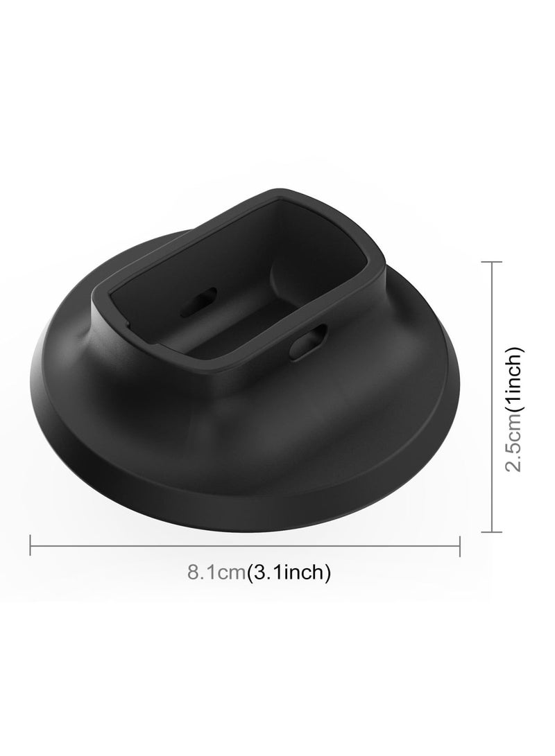 SYOSI Camera Mount Stand Base for Insta360 X5, Silicone Non-Slip Desktop Stand, Compact and Lightweight Gimbal Support, Stabilizer for Action Camera Accessories, Ideal for Stability and Protection, Black - Image 2