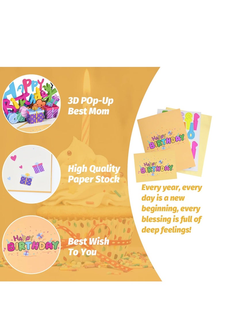 Pop Up Cards, 3D Pop Up Alphabet Greeting Cards with Envelopes and Note Tag,Surprise Your Loved Ones with Our Handmade for Women and Men (5 * 7)  - Image 4