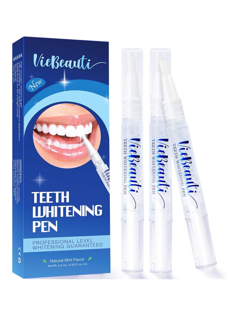 VieBeauti - VieBeauti Teeth Whitening Pen (3 Pcs), 30+ Uses, Effective, Painless, No Sensitivity, Travel-Friendly, Easy to Use, Beautiful White Smile, Mint Flavor - Image 1