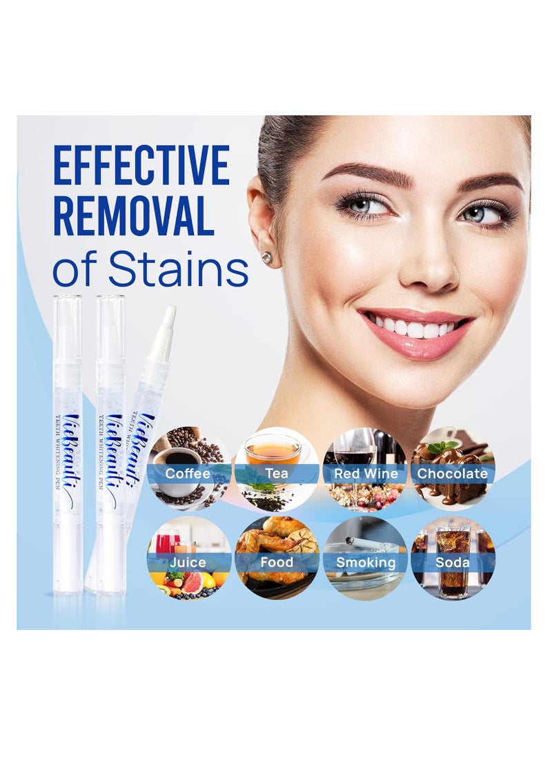 VieBeauti - VieBeauti Teeth Whitening Pen (3 Pcs), 30+ Uses, Effective, Painless, No Sensitivity, Travel-Friendly, Easy to Use, Beautiful White Smile, Mint Flavor - Image 1