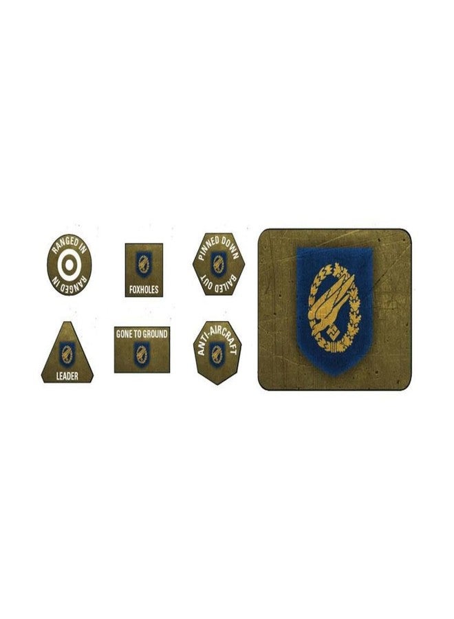 Flames of War: Late War: German: Fallschirmjager Tokens (x20) & Objectives (GE907)