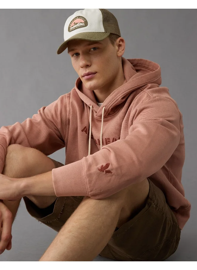 امريكان ايجل AE Logo Graphic Pullover Hoodie