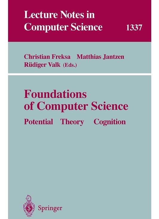 Foundations of Computer Science: Potential-Theory-Cognition