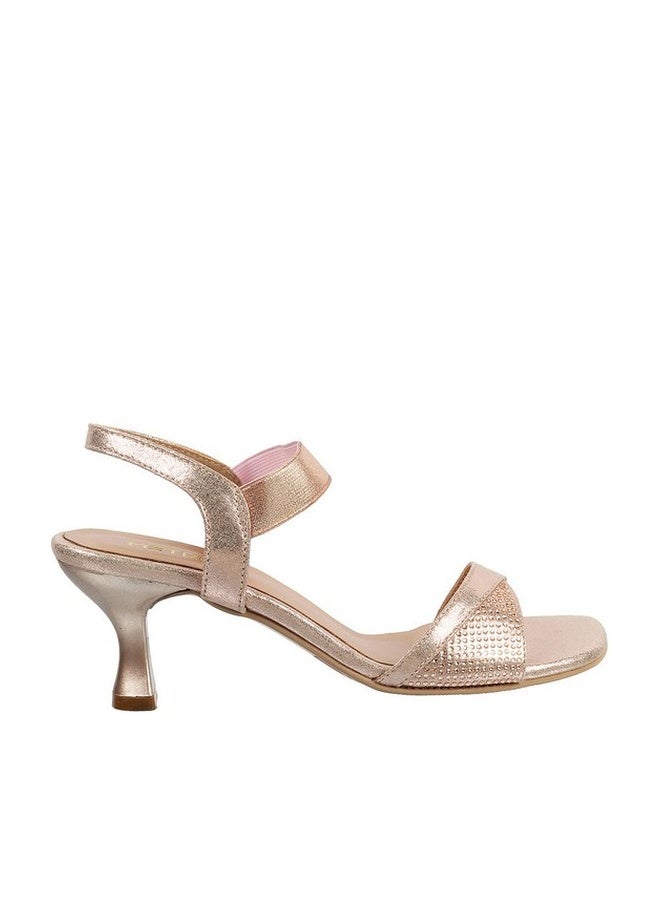 Metro Womens Synthetic Rose Gold Sandals (Size (6 UK (39 EU)) - Image 1