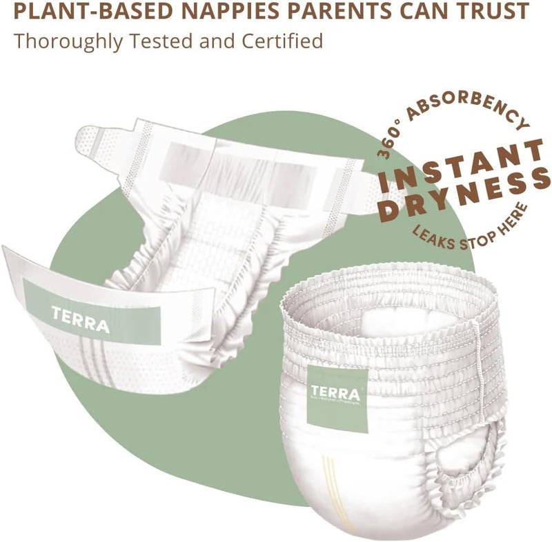 Terra حفاضات تيرا بحجم 1 للأطفال حديثي الولادة مصنوعة من مواد نباتية - Image 2