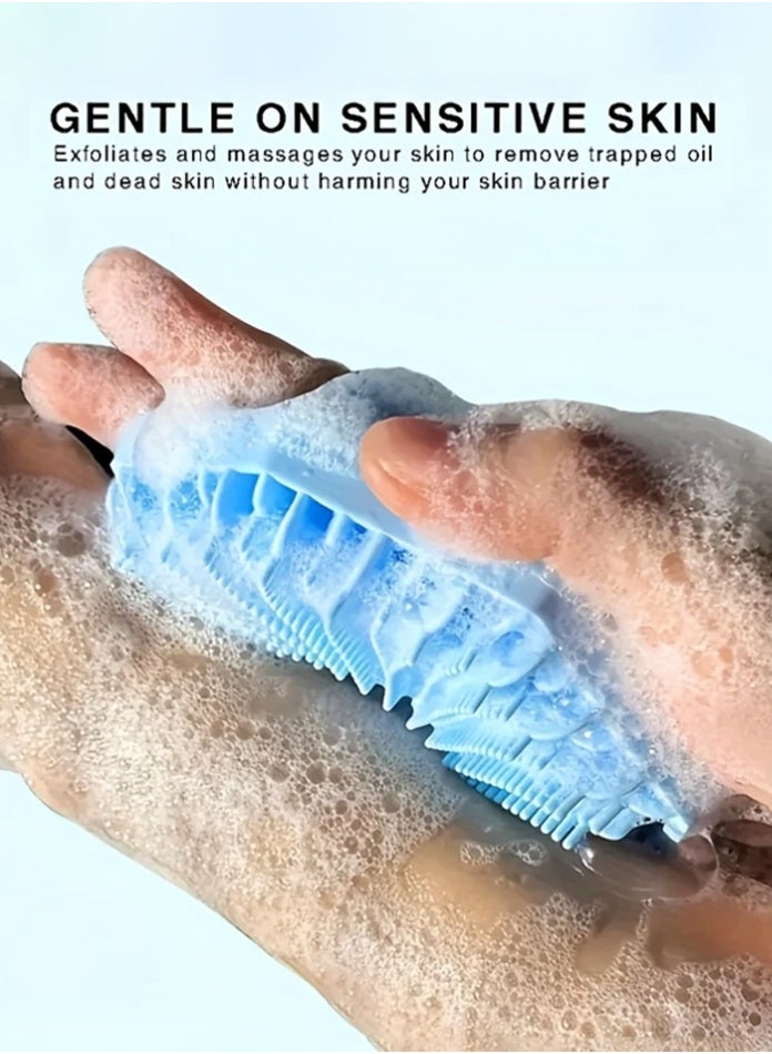 EFFIE Silicone Body Brush – Gentle Exfoliating Body Scrubber in Shower, Silicone Loofah with Easil Bristles, Long Lasting & More Hygienic Than Traditional Shower Loofah – 1 Pack - Image 5