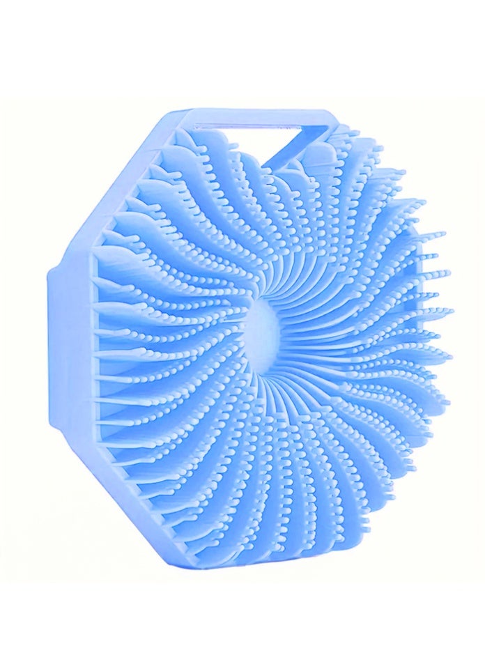 يفيي فرشاة الجسم المصنوعة من السيليكون - مقشر لطيف للجسم أثناء الاستحمام، ليفة سيليكون بشعيرات ناعمة، تدوم طويلاً وأكثر صحة من ليفة الاستحمام التقليدية - عبوة واحدة - Image 1