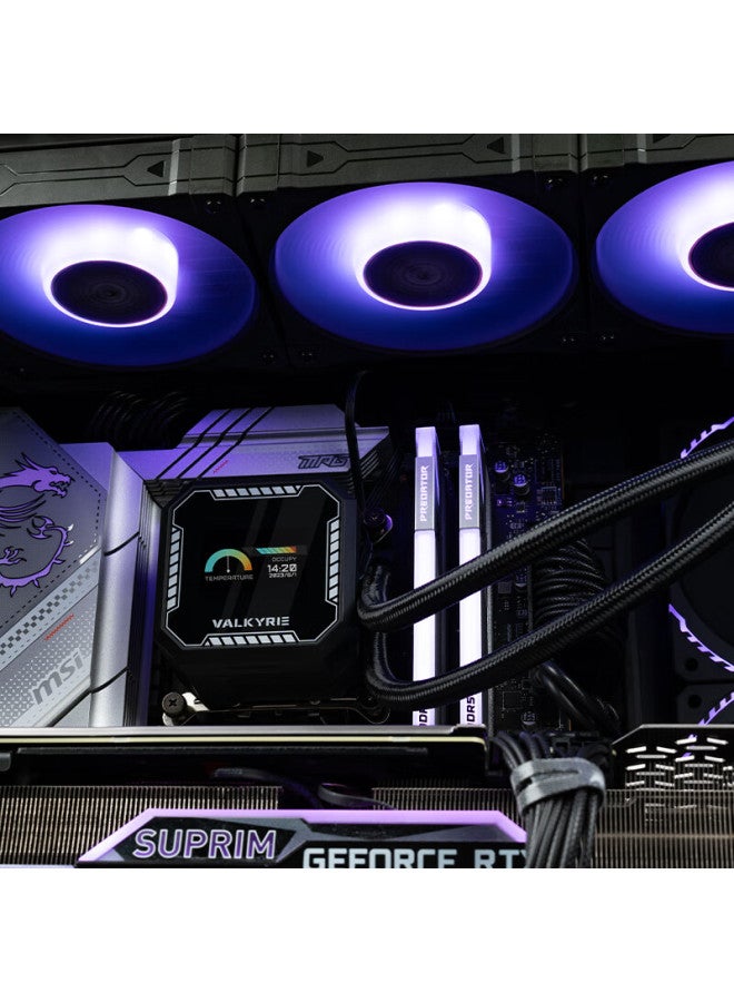 Valkyrie B360 Vk All-in Cpu Liquid Cooler With 2-inch Ips Lcd Screen, Multi-platform Support, Argb Lighting Effects, And Single-wire Fan - Image 5