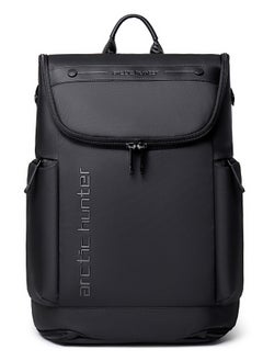 ARCTIC HUNTER Water Resistant Polyester 180 Degree Flat Open 15.6 inch Unisex Travel Laptop Backpack B00465 Black  - Image 3