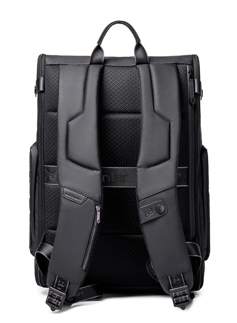 Arctic Hunter  Water Resistant Polyester 180 Degree Flat Open 15.6 inch Unisex Travel Laptop Backpack, B00465, Black  | Best Price UAE