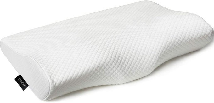 CONTOUR MEMORY FOAM PILLOW ORTHOPEDIC SLEEPING PILLOWS ERGONOMIC CERVICAL PILLOW FOR NECK PAIN FOR SIDE BACK AND STOMACH SLEEPERS FREE PILLOWCASE INCLUDED FIRM NEAR KING