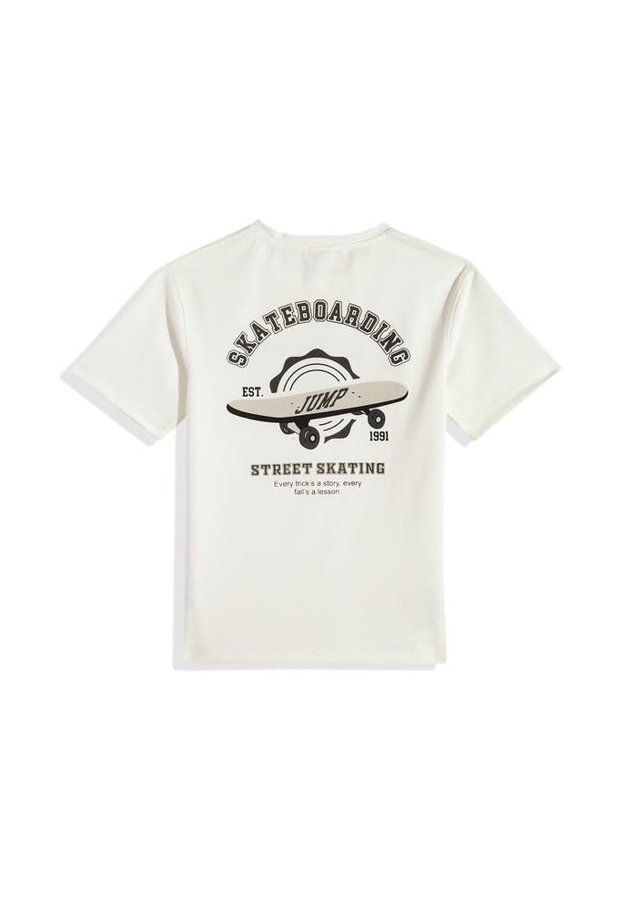 CAVIO Boys Skate Graphic T-Shirt and Shorts Set - Image 2