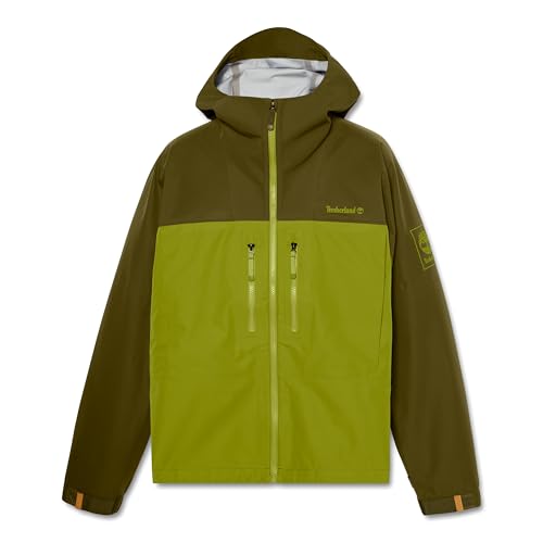 Timberland Men's MFT Motion Waterproof 3L Jacket, Dark Olive/Guacamole, XX-Large - Image 4