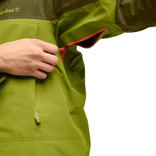 Timberland Men's MFT Motion Waterproof 3L Jacket, Dark Olive/Guacamole, XX-Large - Image 5
