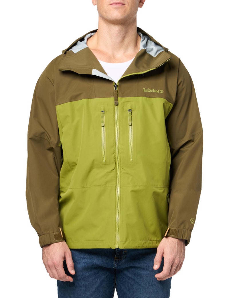 Timberland Men's MFT Motion Waterproof 3L Jacket, Dark Olive/Guacamole, XX-Large - Image 3