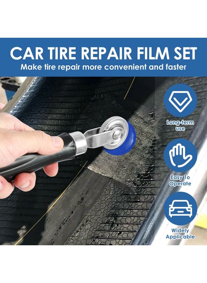 Mix Color 33 Pcs Heavy Duty Tire Repair Patch Kit With Roller Scraper For Car Truck Tractor Bike - Image 5