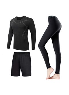 Swimsuit Women's Split Large Size Conservative Swimming Trunks For Chubby Girls Long-sleeved Trousers For Students Sunscreen Diving Suit-Color:Women-sci-fi Three-piece (long Sleeve)-Size:M